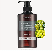 Відновлюючий шампунь на основі натуральних олій та екстрактів, 500мл KUNDAL Honey & Macadamia Nature Shampoo