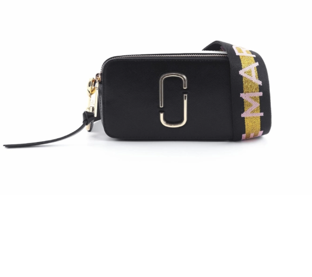 Сумка-клатч жіноча шкіряна через плече Marc Jacobs The Snapshot черный. (4323)