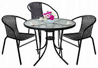 Комплект садових меблів Jumi Bistro-3 круглий стіл Im_3899