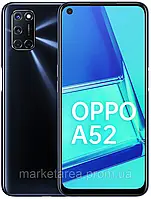 Смартфон с большим дисплеем и четырьмя камерами на 2 sim OPPO A52 Twilight Black 4/64Gb