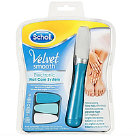 Электрическая пилка для ногтей + 3 насадки Scholl Velvet NAIL Care System