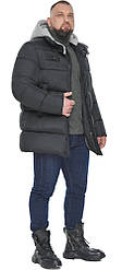 Функціональна чоловіча куртка в графітовому кольорі модель 64550