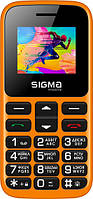 Кнопочный телефон оранжевый с мощной батареей Sigma Comfort 50 CF113 HIT2020 Orange