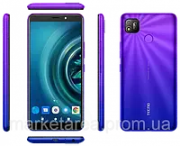 Смартфон синий с большим дисплеем и мощной батареей на 2 sim TTecno POP 4 (BC2c) 2/32Gb DS Blue 6.52" 5000mAh