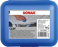Синя глина для очищення лакофарбових поверхонь і скла 112 г SONAX Clay (450105)