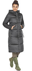 Куртка жіноча графітова зручна модель 6530 (КЛАД ТІЛЬКИ 44(XS))