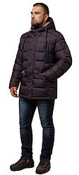 Темно-бордова зимова куртка оригінальна для чоловіків модель 26402 (КЛАД ТІЛЬКИ 50(L))