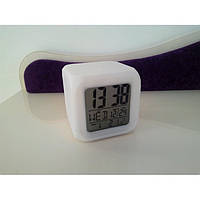 Часы хамелеон с термометром будильник ночник Im_120