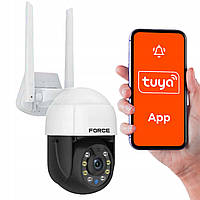 FORCE PTZ ЗОВНІШНЯ ПОВОРОТНА IP-КАМЕРА WIFI FULLHD 5 МП X 4-КРАТНИЙ ЗУМ