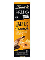 Шоколадка со вкусом соленая карамель Lindt Hello Salted Caramel 100г. Германия