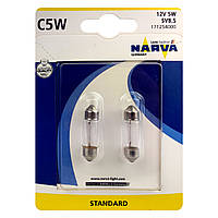 Лампа автомобільна сигнальна NARVA STANDARD C5W 171254000 2 шт (227171)