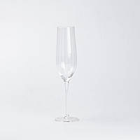 Lugi Бокал для шампанского фигурный из тонкого стекла ребристый набор 6 шт