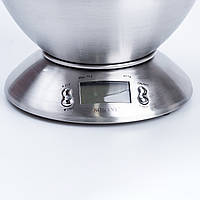 Lugi Весы кухонные электронные точные на 5 кг с чашей на батарейках