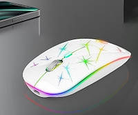 Беспроводная перезаряжаемая мышь USB Uiosmuph Wireless Mouse с подсветкой
