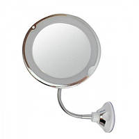 Гибкое зеркало на присоске с 10x увеличением и подсветкой LED MIRROR 10X Im_199