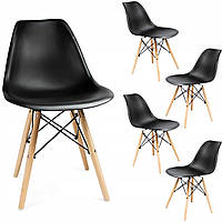 Крісло JUMI Plastic Chair Black Im_799