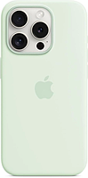 Чехол накладка Apple Silicone Case with MagSafe for iPhone 15 Pro Soft Mint (HC)