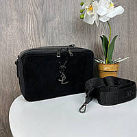 Замшевая женская мини сумочка клатч, мини сумка на цепочке YSL Im_1300