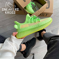 Женские кроссовки Adidas Yeezy boost 350 v2 Glow in the dark, Кроссовки Адидас Изи Буст, Yeezy Boost 350