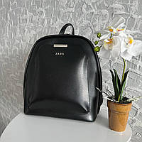 Женский городской рюкзак сумка трансформер стиль Зара, женский рюкзачок черный Zara Im_1200
