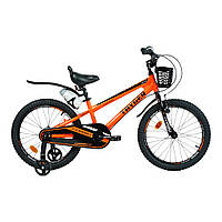 Велосипед двухколесный Corso Tayger (алюминиевая рама, дополнительные колёса, сборка 85%) TG-24533 Оранжевый
