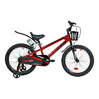Велосипед двухколесный Corso Tayger (алюминиевая рама, дополнительные колёса, сборка 85%) TG-69303 Красный