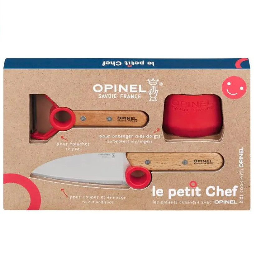 Набір ножів Opinel Le Petite Chef червоний