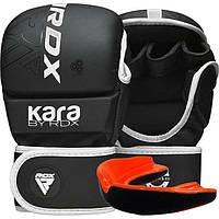 Перчатки для ММА RDX F6 KARA Matte White Plus S/M (капа в комплекте)