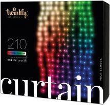 Гірлянда-штора Twinkly Smart LED CurtainWall RGBW 210 BT+WiFi Gen II IP44 кабель прозрачный (TWW210SPP-TEU)