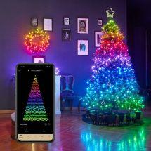 Лінійна гірлянда Twinkly Smart LED Strings RGBW 400 BT+WiFi Gen II IP44 кабель черный (TWS400SPP-BEU)