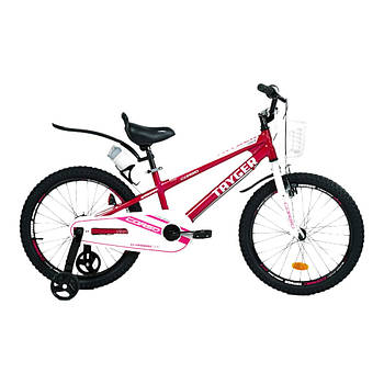 Велосипед двоколісний Corso Tayger (алюмінієва рама, додаткові колеса, складання 85%) TG-70450 Рожевий