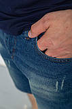 Шорти чоловічі джинсові, колір синій, 244RB001, фото 5