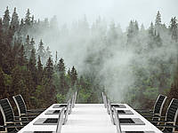 Флизелиновые фотообои "Туманные горы ",фото обои для декора дома