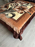 Велюрове двостороннє покривало класу Люкс/якісне велюрове покривало на велике ліжко