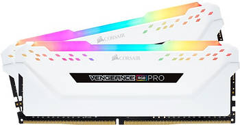 Corsair Vengeance RGB Pro White 16GB [2x8GB 3200MHz DDR4 CL16 1.35V DIMM]