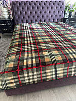 Велюрове двостороннє покривало класу Люкс/якісне велюрове покривало на велике ліжко