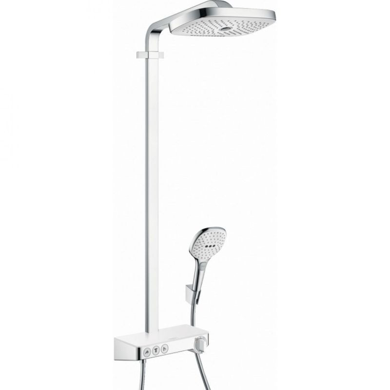 Душова система Hansgrohe Raindance Select E Showerpipe 300 2jet EcoSmart білий/хром (27283400), фото 1