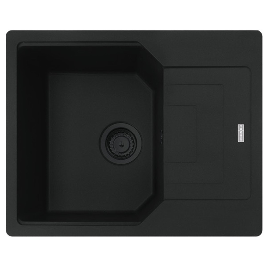 Кухонна мийка Franke Urban UBG 611-62 Black Edition, Чорний Матовий, гранітна врізна, коландер у комлекті