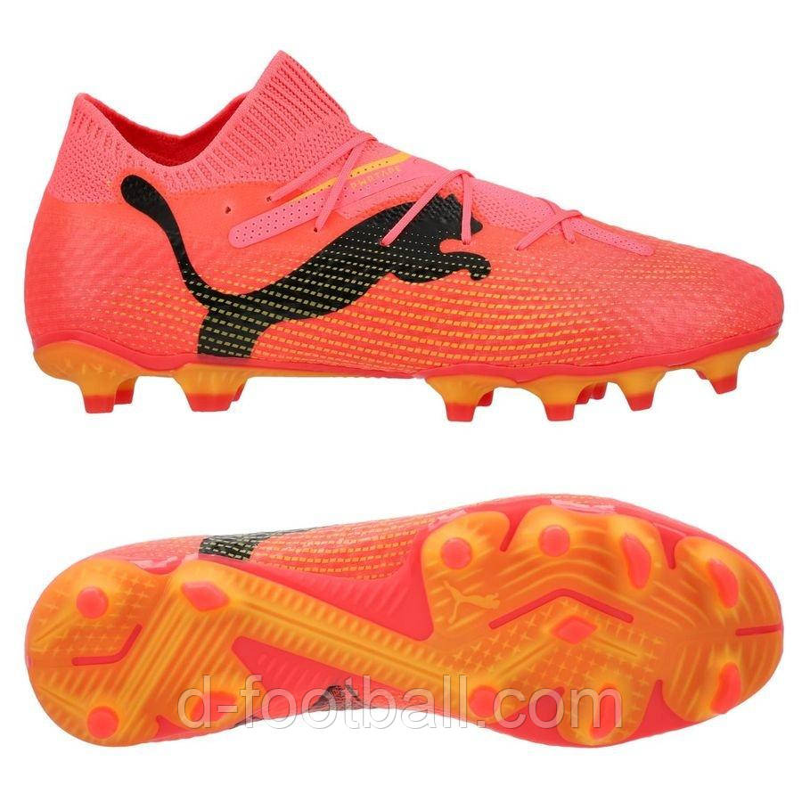 Футбольні бутси Puma Future 7 Pro FG/AG 107707-03, Рожевий, Розмір (EU) — 44.5