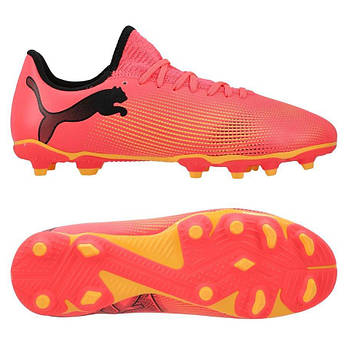 Дитячі бутси Puma Future 7 Play FG/AG Junior 107734-03, Рожевий, Розмір (EU) — 32.5