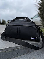 Спортивная сумка Nike кожаная черная , сумка для тренировок Найк