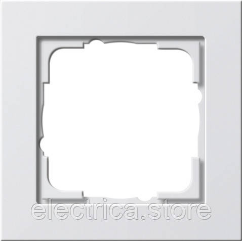 Рамка 1-місна Gira E2 білий 021129, фото 1