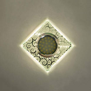 Точковий світильник з вбудованим LED підсвічуванням 3 Вт під лампочку MR 16 D-8181S