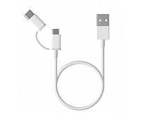 USB кабель Xiaomi Type-C & MicroUSB 2in1 cable 30cm