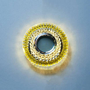 Точковий світильник з вбудованим LED підсвічуванням 3 Вт під лампочку MR 16 D-XF112-Y+LED