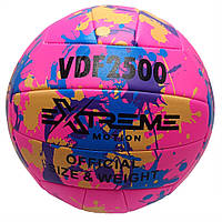 Мяч волейбольный Extreme Motion VB24345 № 5, 420 грамм (Розовый) Salex М'яч волейбольний Extreme Motion