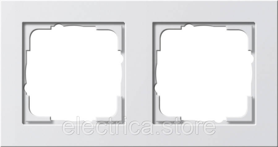 Рамка 2-місна Gira E2 білий 021229, фото 1