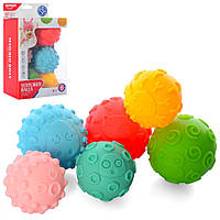 Игрушки для купания Мячики 7,5 см Salex Іграшки для купання М'ячики HE0256 7,5 см