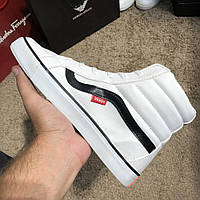 Кеди Vans Sk8 Hi Chex Skate Shoes White