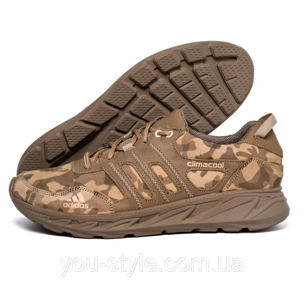 Демісезонні кросівки Adidas колір камуфляж, койот, фото 1
